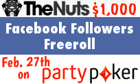 PartyPoker Facebook Followers Freeroll
